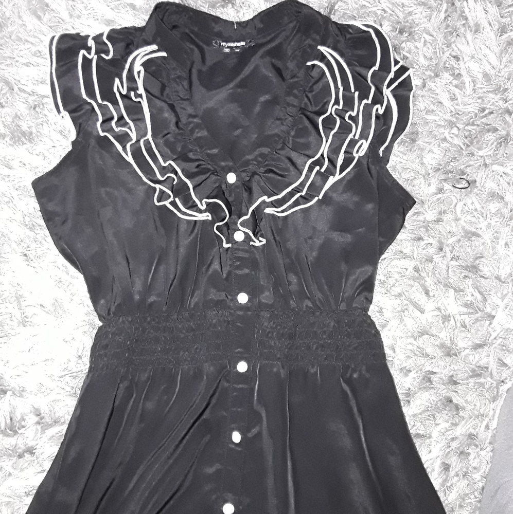 Black and White Dress Shirt
